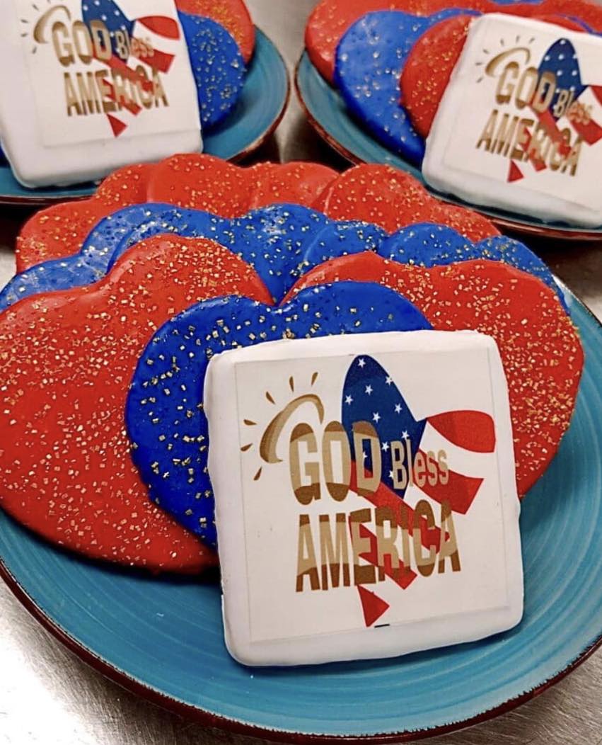 God bless America cookies