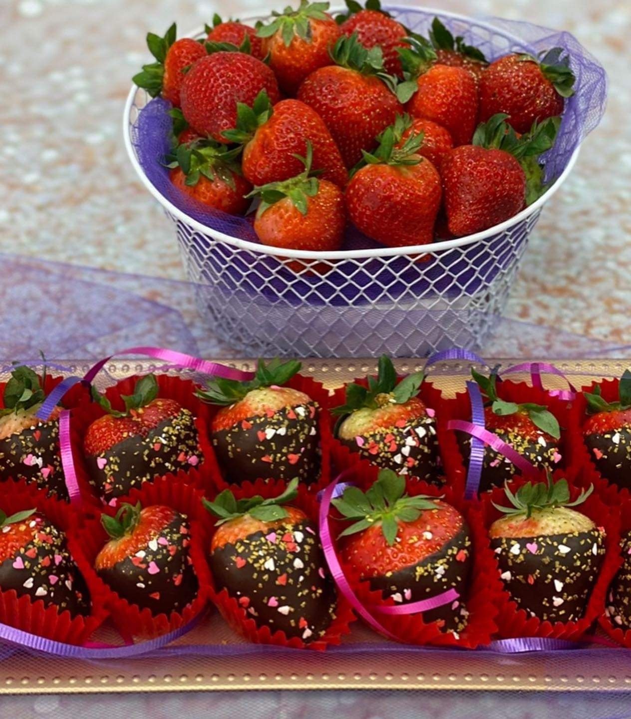 chocolate covered strawberries