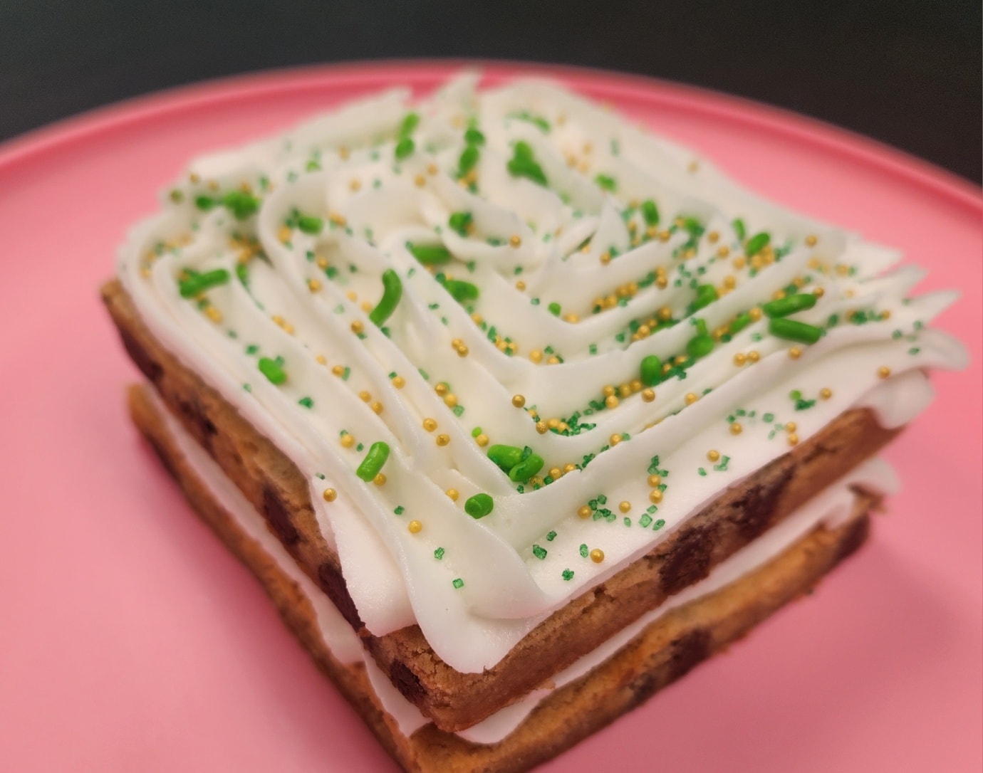 two layer iced cookie