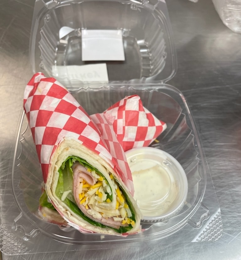 ham and cheese wrap boxed lunch