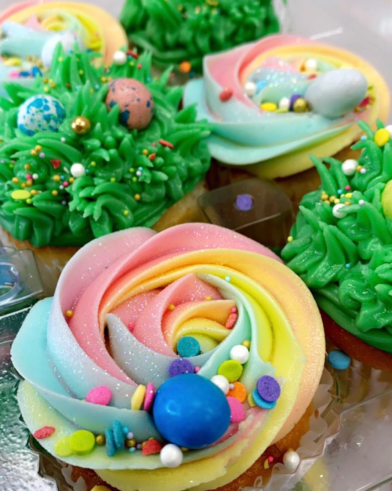 Easter egg cupcakes