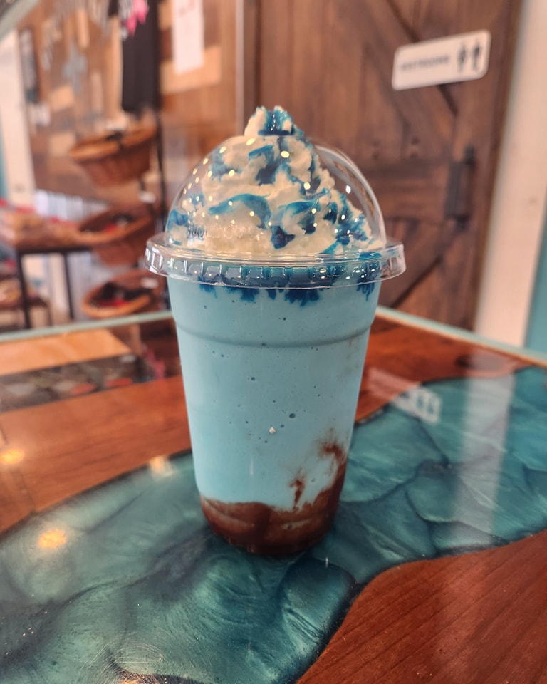 blue frozen drink